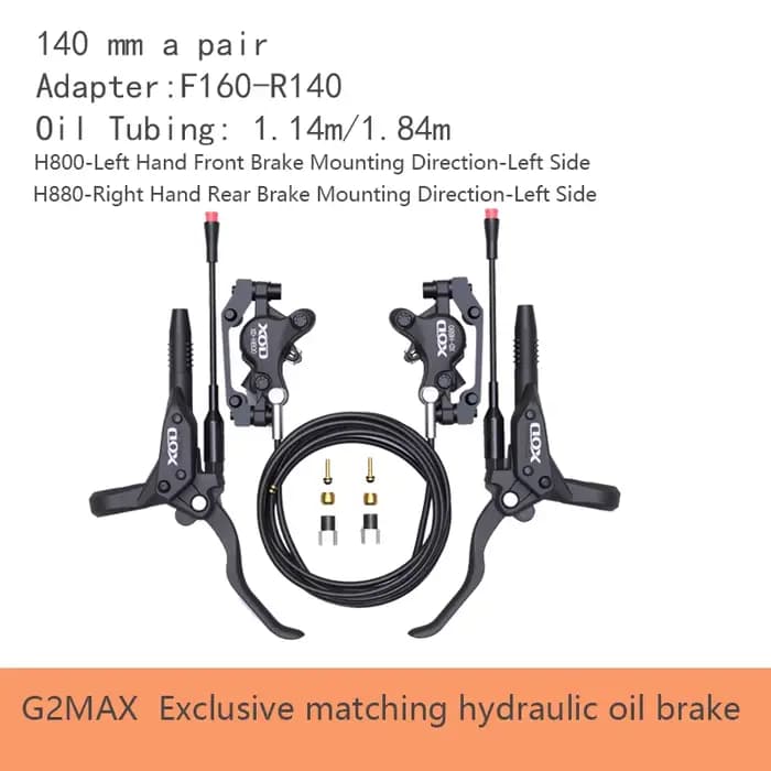 Freins à disque hydrauliques XOD XD-H800 / XD-H880 pour scooters électriques et vélos électriques, –