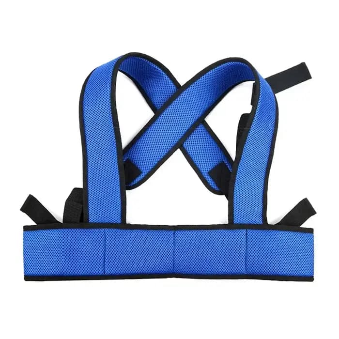Ceinture de sécurité double épaule pour fauteuil roulant pour personnes âgées, anti-dérapante, gilet