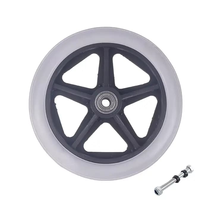 Roulette avant lisse et flexible pour fauteuil roulant, roue solide RapDuty, pièces de rechange pour