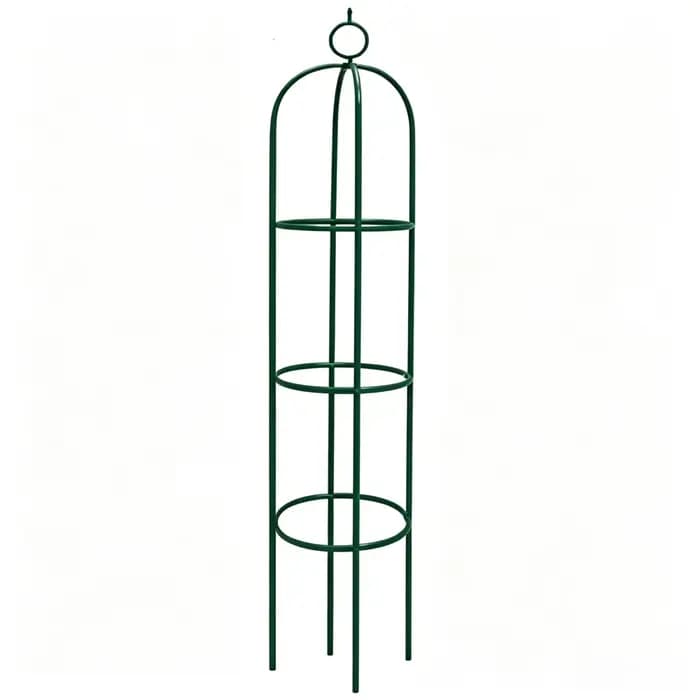1 pièce Treillis de jardin en métal, Obélisque, 188 cm de hauteur, support pour plantes grimpantes, 