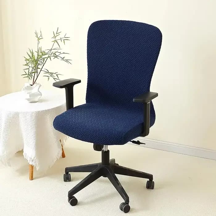 Housse De chaise De bureau tout compris, couleur unie, élastique Durable, adaptée à la salle De jeu 