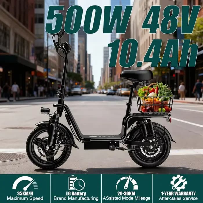 Le scooter électrique DEEPOWER C14 peut transporter du poids sur les pédales et est équipé d'un mote
