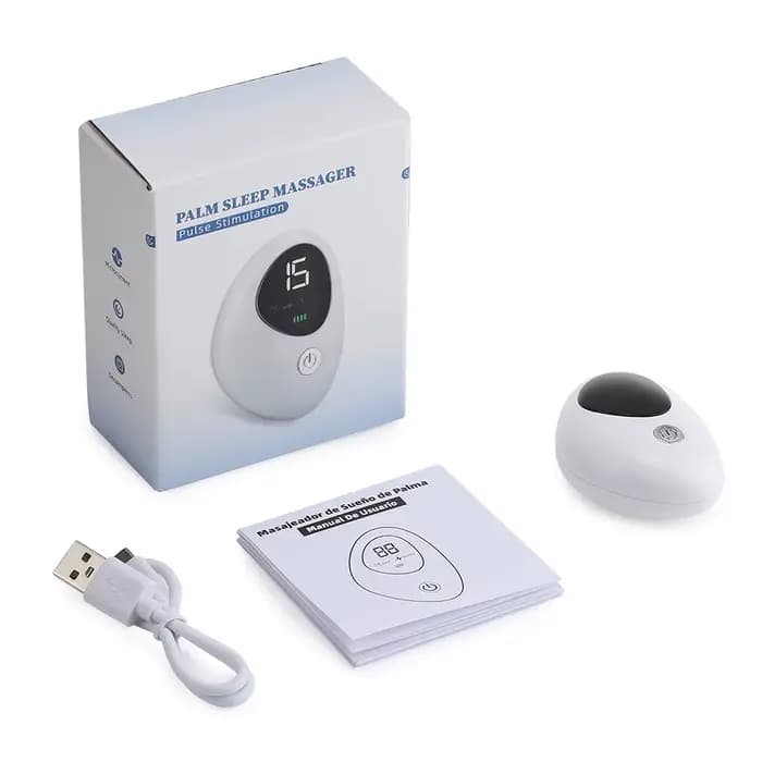Dispositif d'aide au sommeil CES portatif, microcourant EMS, hypnose par impulsion pour l'insomnie, 
