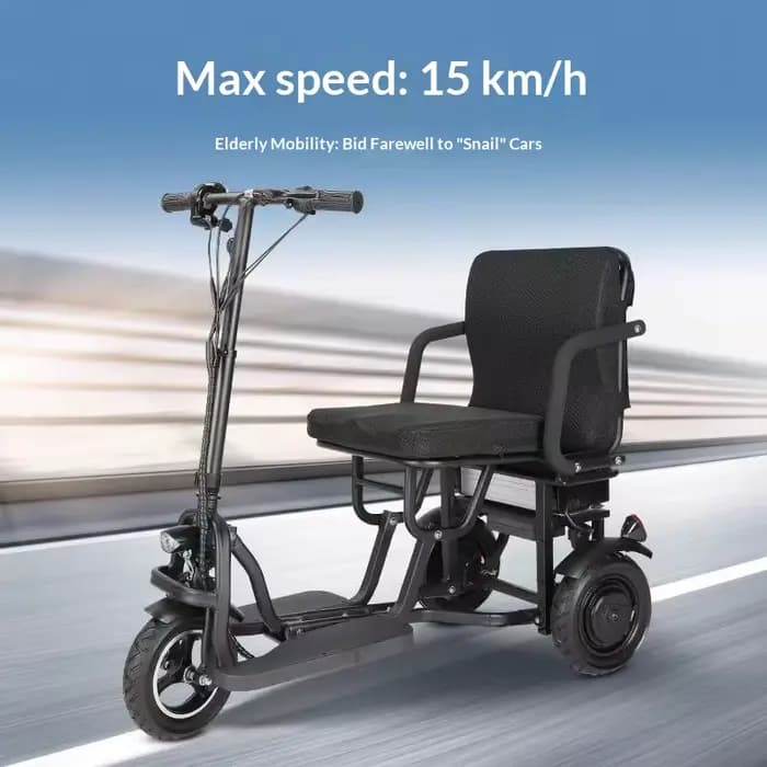 Scooter électrique pliable léger à trois roues, approuvé par les compagnies aériennes, adapté aux pe