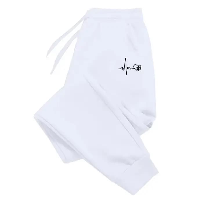 03/FJJG-Pantalon Baggy pour Femme, Survêtement Confortable, Décontracté, Fitness, Polyvalent, à la M