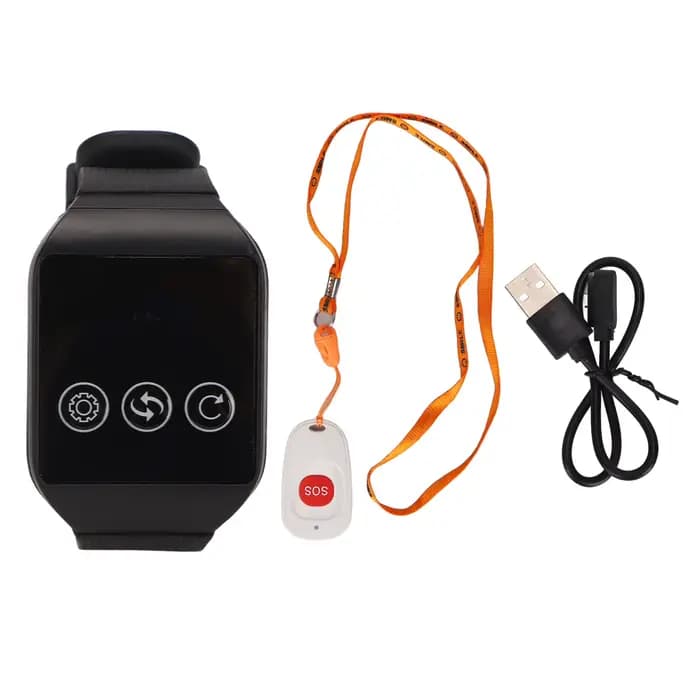 Téléavertisseur SOS sans fil étanche pour soignants, signal stable, vibration, portable, télécommand