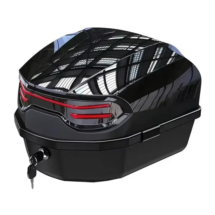 Boîte arrière pour scooter extra large 48L/58L avec dossier, porte-bagages étanche pour moto, pour l
