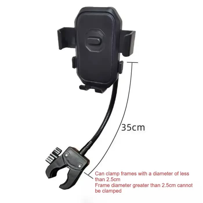 Support de téléphone portable pour fauteuil roulant électrique, accessoires de support fixe pour dif