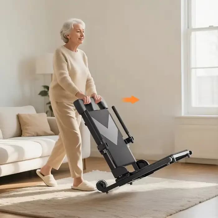 Fauteuil élévateur électrique portable pliable, dispositif de transfert au sol pour personnes âgées,