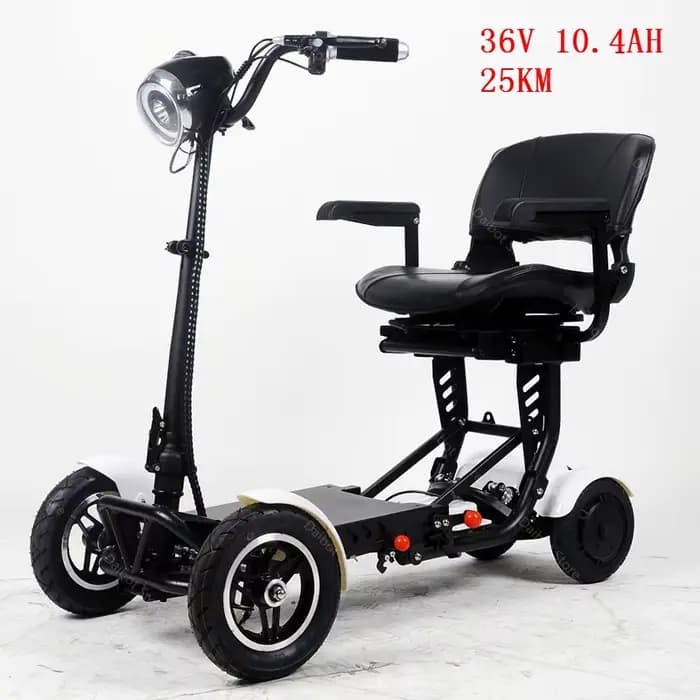 500W 36V quatre roues double moteur Scooters de mobilité pour voyage Mini Scooter électrique pour pe