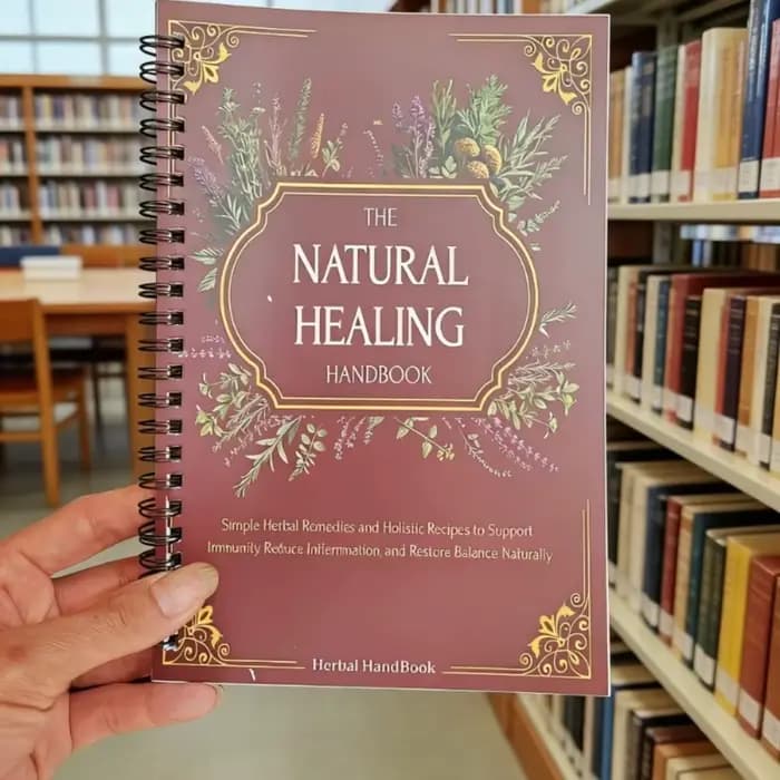 Manuel de guérison naturelle, guide relié en spirale sur les remèdes à base de plantes et le soutien