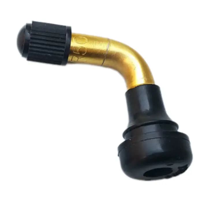 Valve d'air coudée à 90 degrés pour pneus tubeless de trottinette électrique de 10 pouces, en caoutc