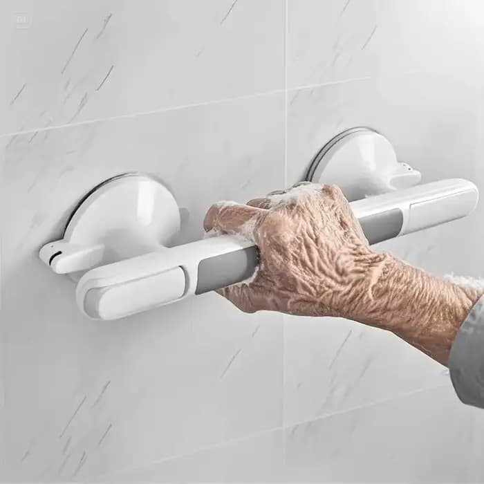 1 barre d'appui de sécurité pour personnes âgées - Installation sans perçage, poignée de salle de ba