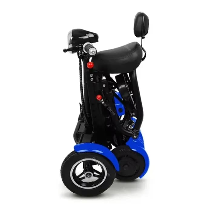 Scooter électrique à 4 roues double moteur 250W 10 pouces Mini scooter de mobilité pliable léger pou