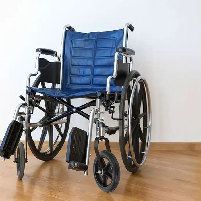 4 roues avant pour fauteuil roulant, pneus en caoutchouc robustes de 7 pouces, roulettes à roulement