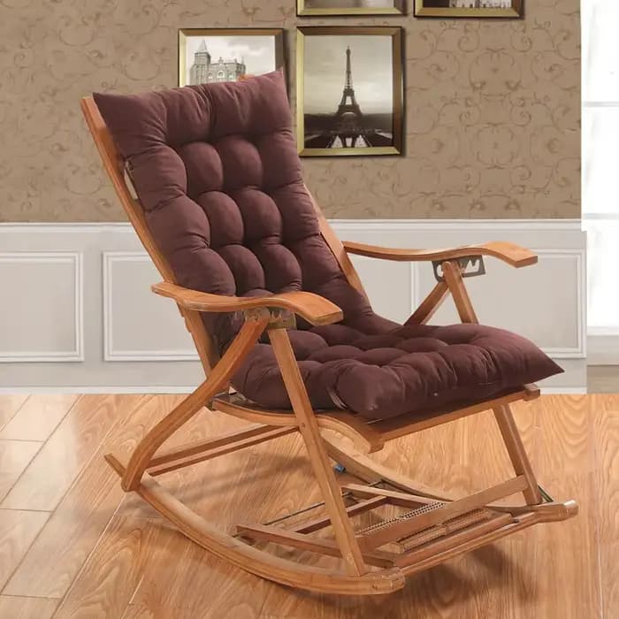 Coussin de chaise longue universel épais toutes saisons, 1 pièce, coussin de chaise à bascule adapté