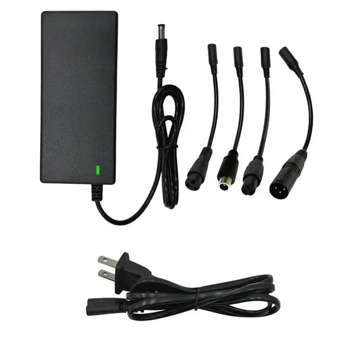 Chargeur 42V 2a, 5 prises pour batterie au Lithium 36 25.2V 25.9V 25.6V 24V, pièces et accessoires p