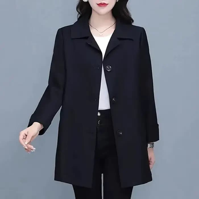 Manteau trench haut de gamme pour femme, coupe ample, coupe-vent doublé, décontracté, kaki, nouvelle