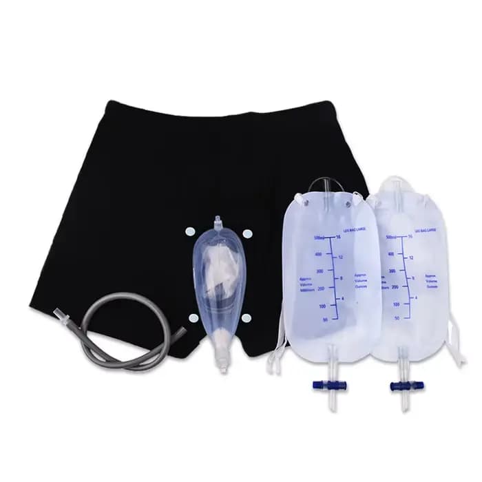 Récepteur urinaire réutilisable pour hommes, Kit collecteur d'urine pour personnes âgées, culotte, c