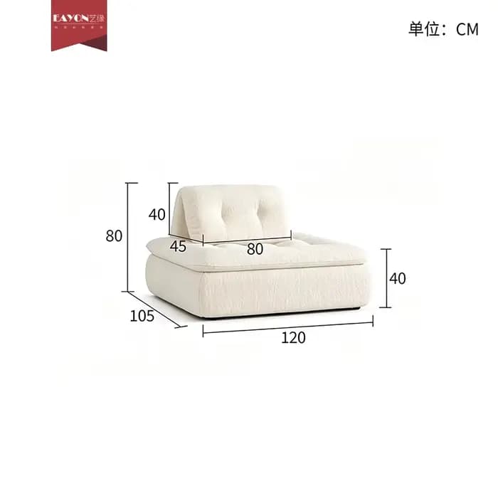 Canapés convertibles de luxe, causeuses et chaises longues pour adultes et amis, avec séparateurs mo