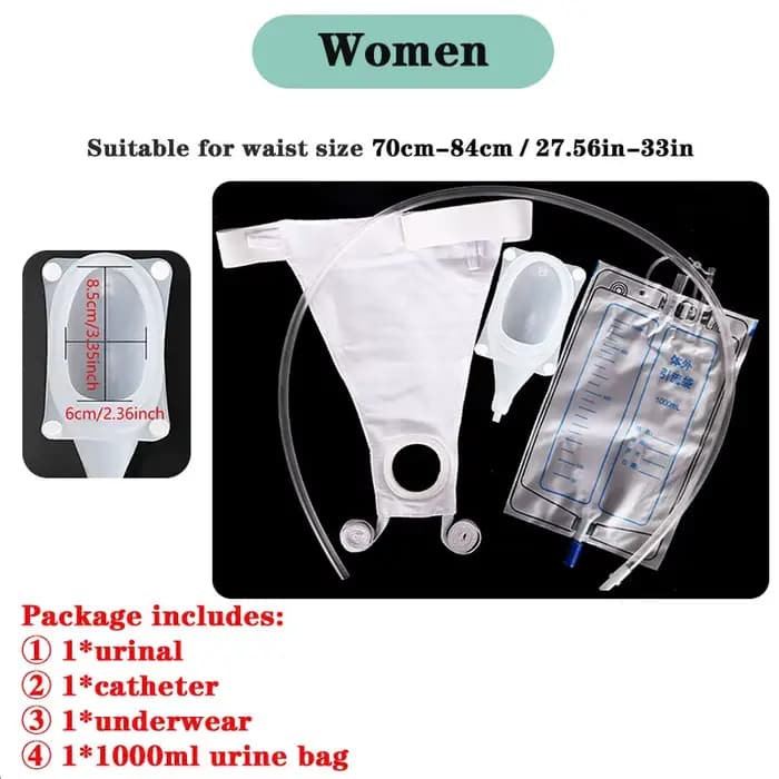 Urinoir pour Incontinence urinaire, réutilisable, anti-fuite, en Silicone, pour hommes et femmes, pe