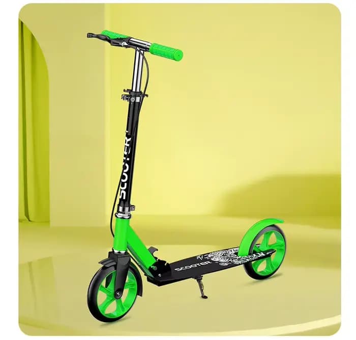 Trottinette Urbaine à Deux Roues Pliable avec Double Freinage pour Adultes et Enfants, Transport Urb