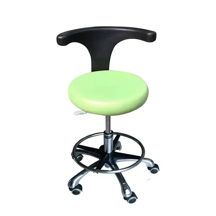 Chaise de dentiste médical, tabouret de médecin d'infirmière chirurgicale avec accoudoir rotatif à 3