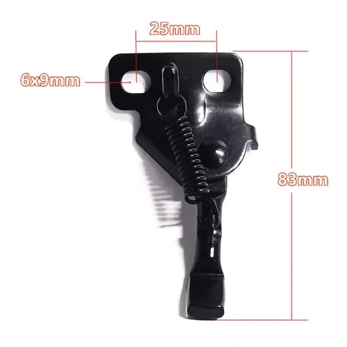 Support de Pied Latéral pour Scooter Électrique, Cadre Noir, 10/8 Pouces, 83mm-129mm, Haute Qualité