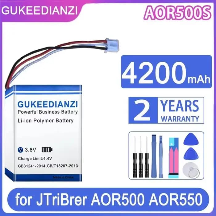 Batterie AOR500S 4200mAh à longue durée de vie pour équipement de test de fibre optique OTDR Jtribre