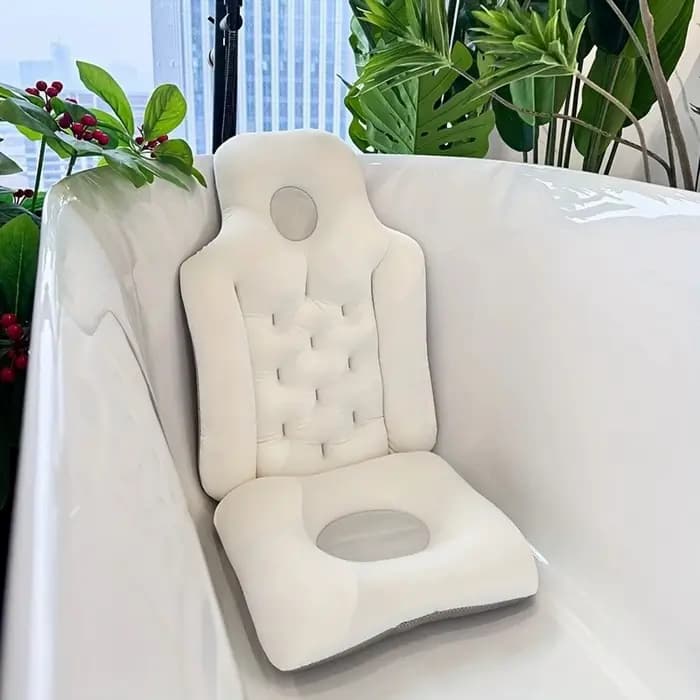 Coussin de bain confortable, coussin de spa, coussin de baignoire antidérapant et imperméable pour l