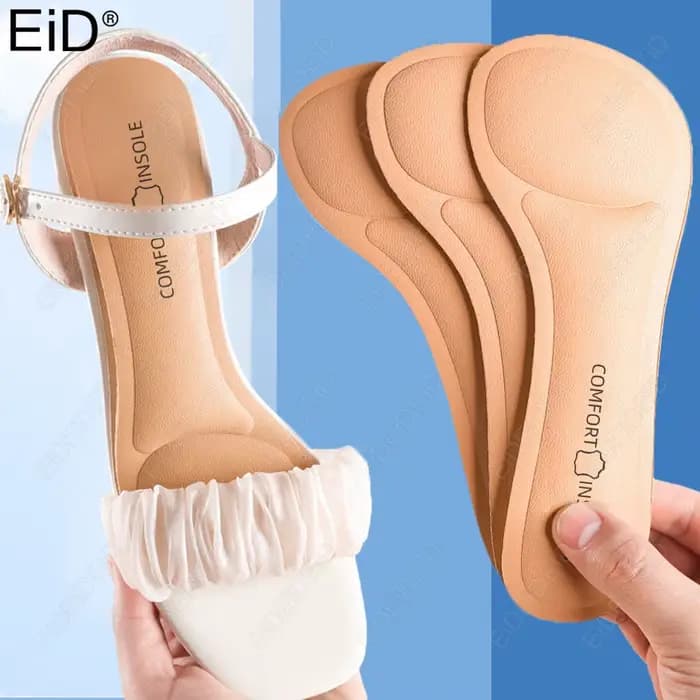 Semelles intérieures auto-adhésives pour sandales à talons hauts pour femmes, confortables, absorban