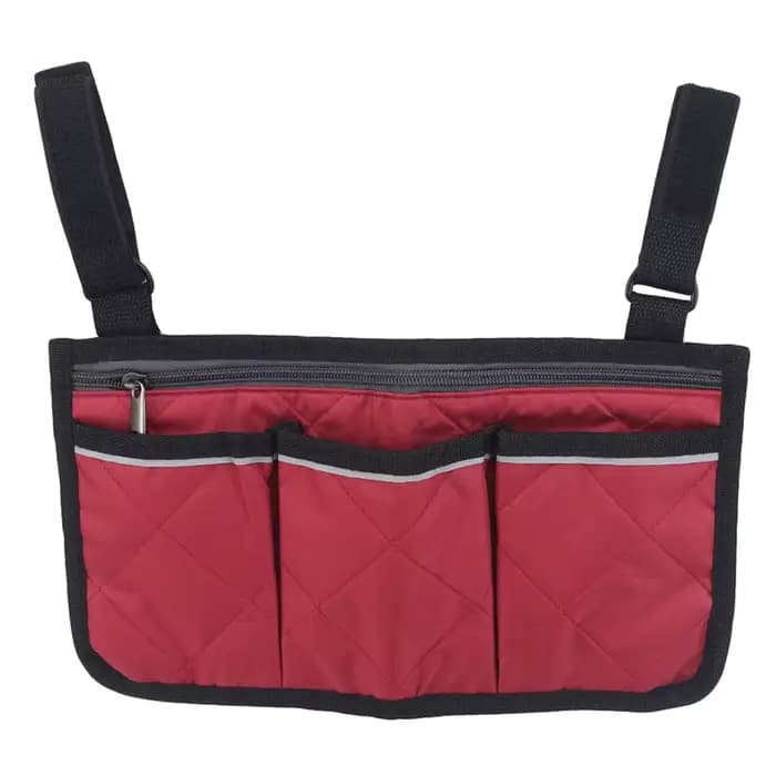 Sac de rangement latéral pour accoudoir de fauteuil roulant, poche Portable adaptée à la plupart des