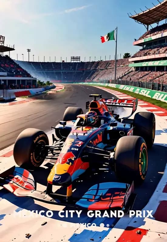 Affiche emblématique du Grand Prix de course de formule 1, Super voitures F1, décoration murale esth