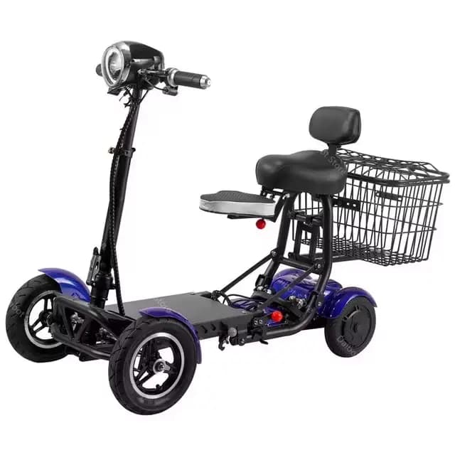 Trottinette de mobilité électrique pliable, 4 roues, 10 pouces, 36V, 250W, moteur de tourisme, scams