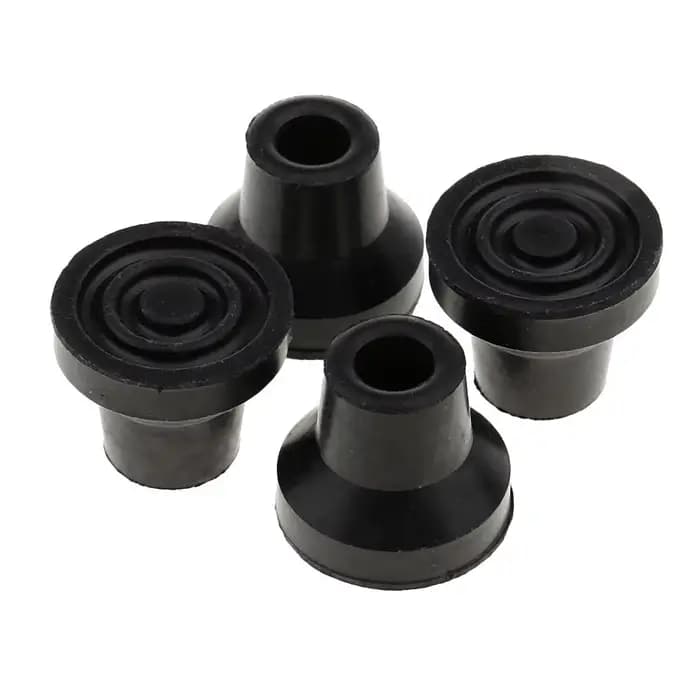 Embouts de remplacement pour cannes rapDuty coordonnantes, caoutchouc durable, embouts pour béquille