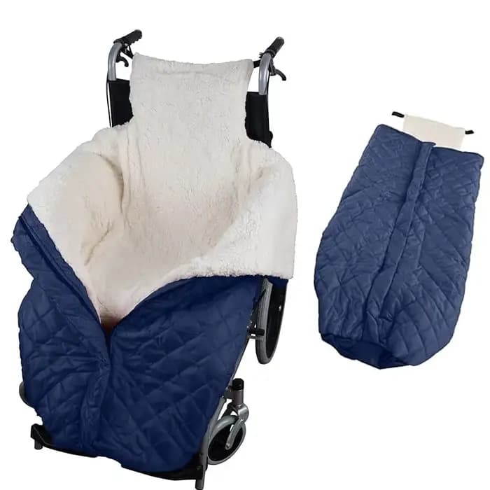 Couverture épaisse pour fauteuil roulant, couverture chauffante d'hiver adaptée à l'intérieur et à l