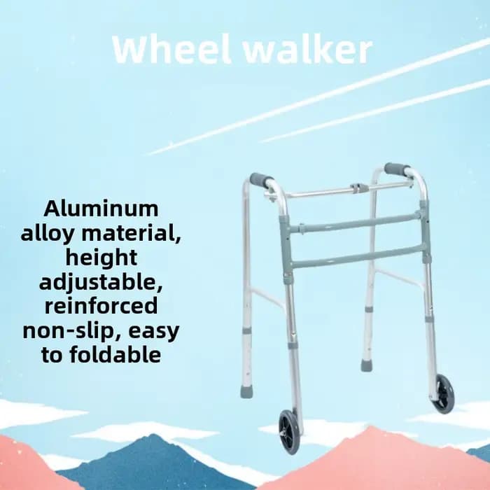 Marchette pliante en alliage d'aluminium, poulie légère, coordonnante, à usage domestique simple, bé