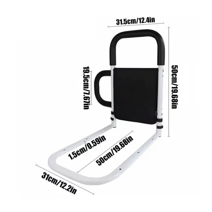 Barre de maintien de lit pour personnes âgées avec poches de rangement, accoudoirs de lit, garde-cor