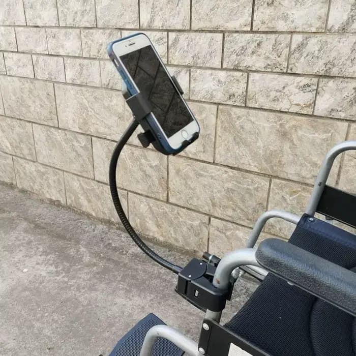 Support de téléphone portable pour fauteuil roulant électrique