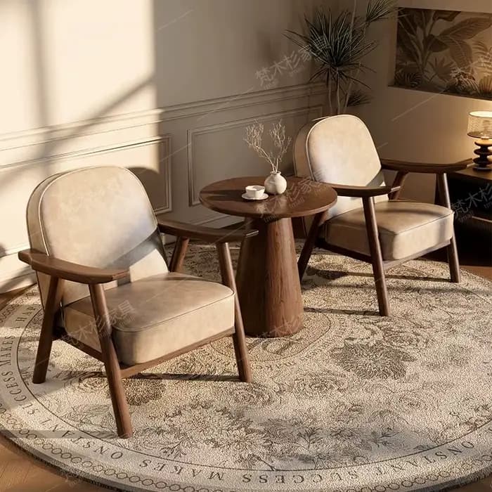 Fauteuils de salon avec accoudoirs, chaises de salle à manger d'hôtel, fauteuils de salon esthétiques, fauteuils de luxe japonais, Poltrona, meubles vintage