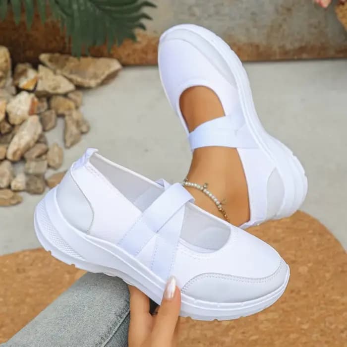 Chaussures décontractées élégantes à bout rond et semelle épaisse pour femme, nouvelle collection printemps/automne, confortables et très tendance