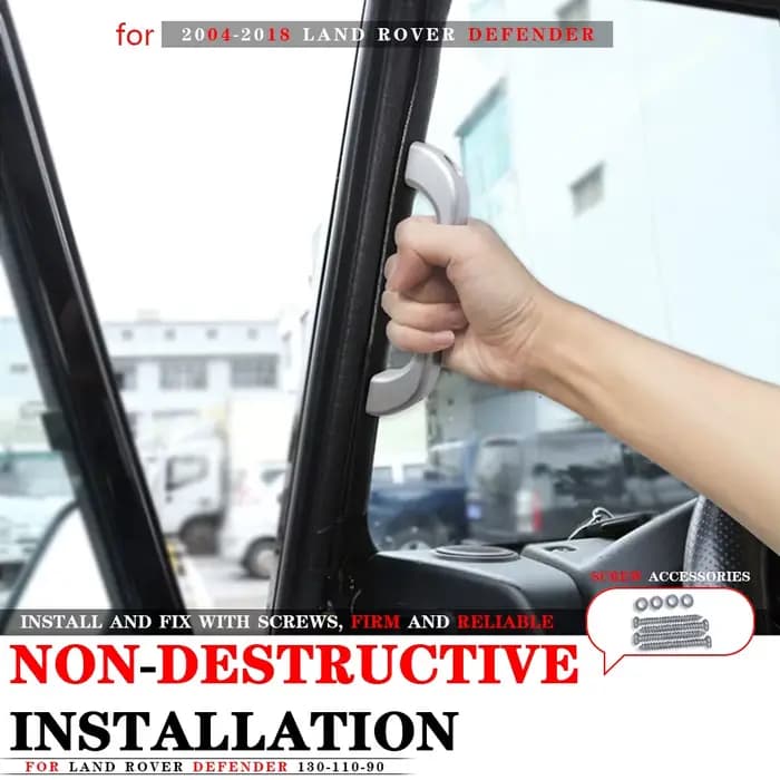 Poignée de maintien pour intérieur de voiture en alliage d'aluminium