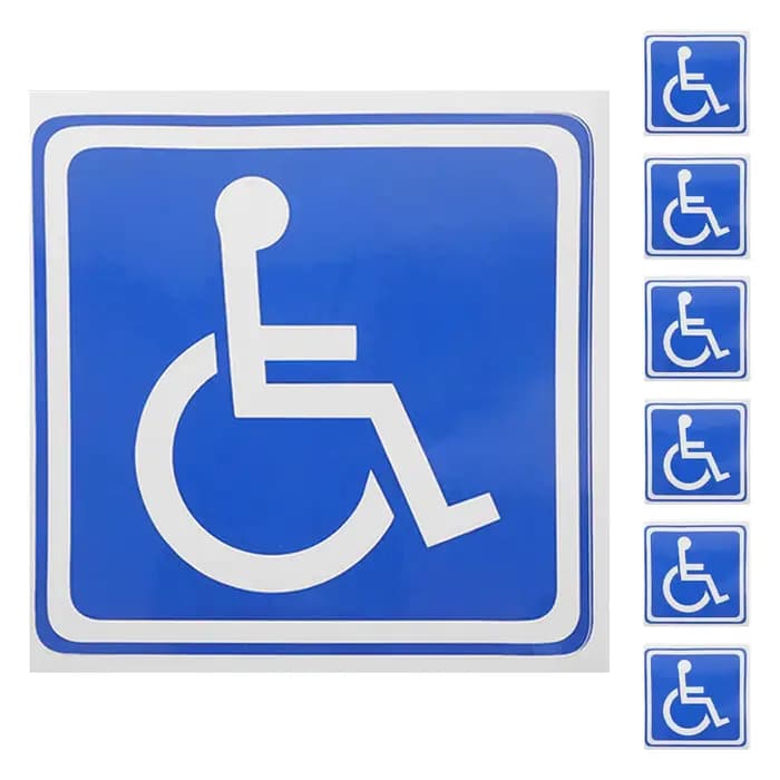 Autocollants symbole pour fauteuil roulant
