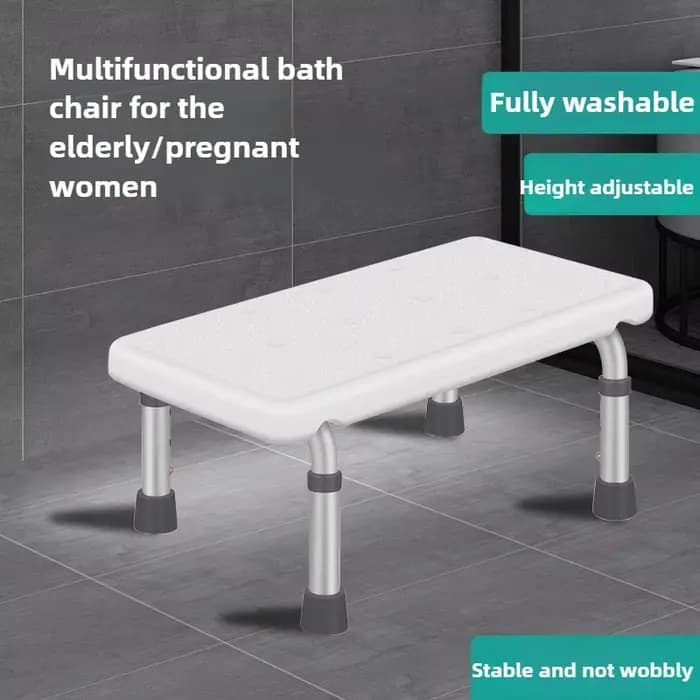 Chaise de bain en aluminium réglable en hauteur