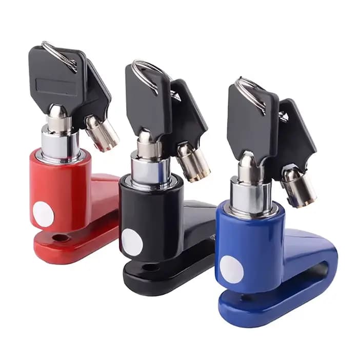 Serrure antivol pour frein à disque de scooter électrique