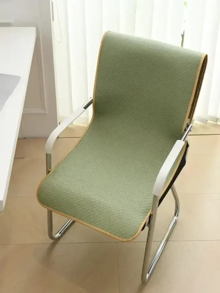 Coussin d'été en rotin, housse de chaise longue pour bureau, tapis et tabouret en bambou antidérapant confortable pour usage domestique