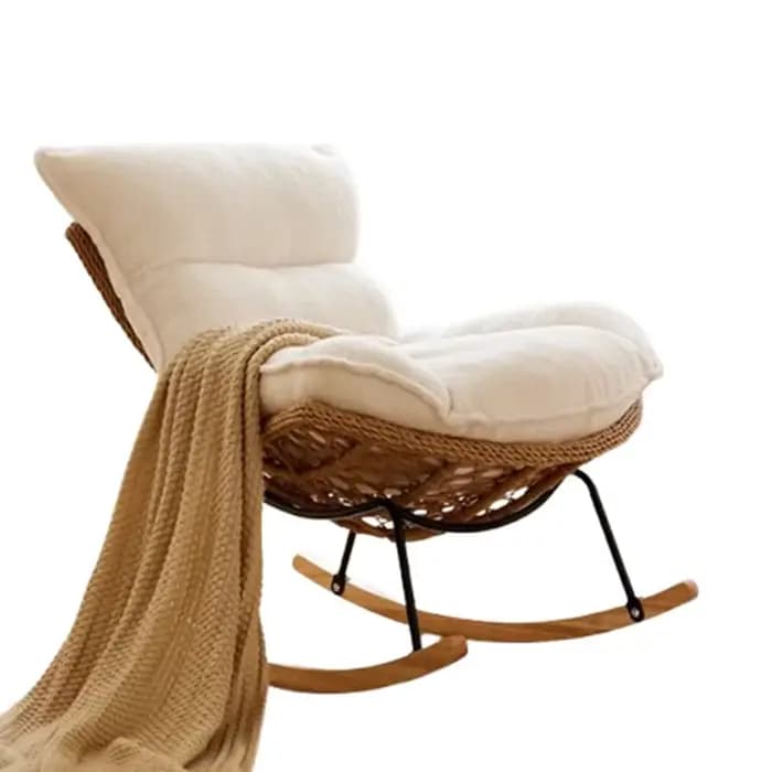 Chaises élastiques Vintage coussin de salon chaises à bascule en rotin méditation paresseux Articulos Para El Hogar accessoires pour la maison