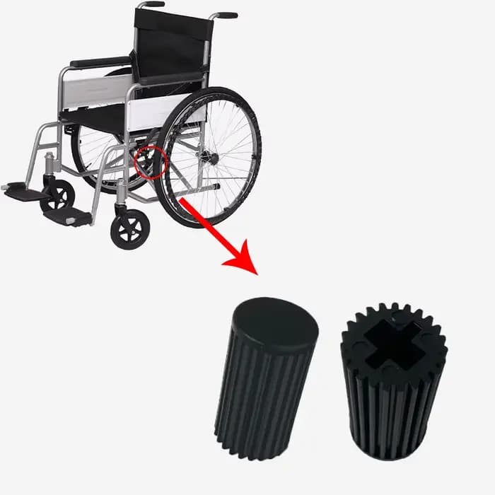 10 pièces [Accessoires pour fauteuil roulant] Housse en cuir pour frein