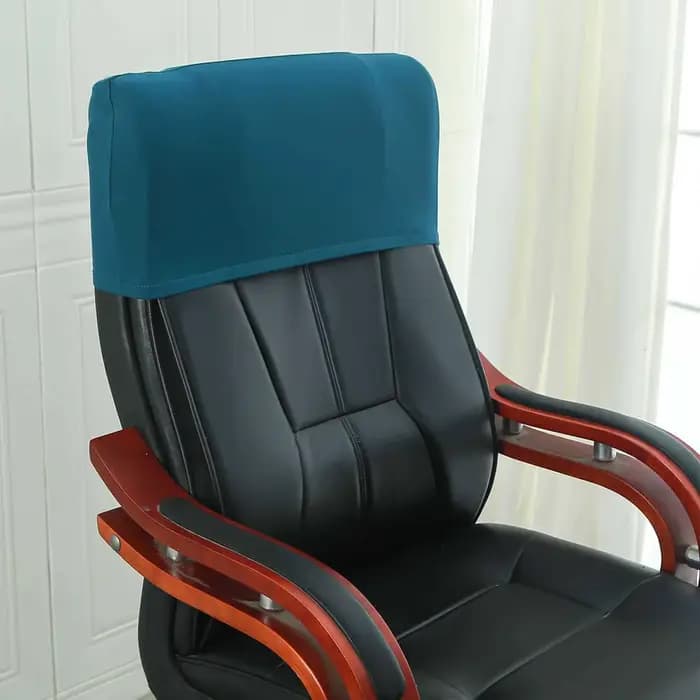Housse de dossier de chaise de bureau élastique, protection arrière de chaise, anti-poussière, housse de dossier de chaise, taie d'oreiller de tête de chaise