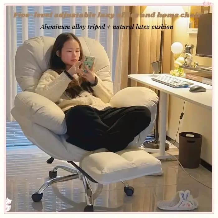 Chaise de jeu princesse pour filles, avec coussin en Latex, pour bureau, maison, chambre à coucher, bureau, Streaming